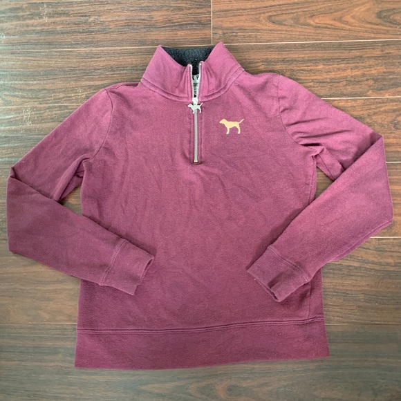 PINK Victoria's Secret Sweaters - Pink Victoria’s Secret 1/4 zip pullover Longsleeve